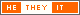 a web badge that reads he / they / it